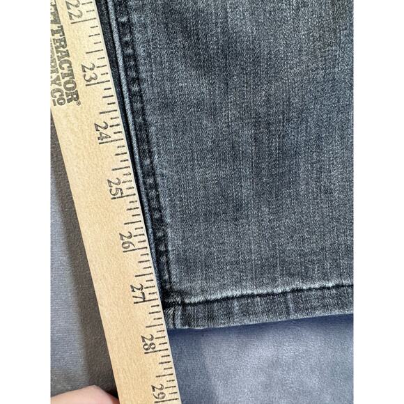 Risen Dexter Skinny Jean Women’s Size 30/11 Gray Light Distress Stretch Mid Rise - Picture 7 of 14